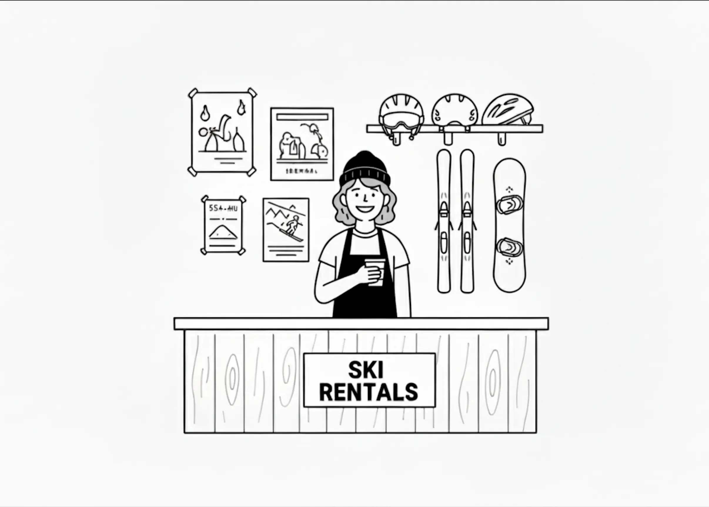 Ski shop — everything is fine